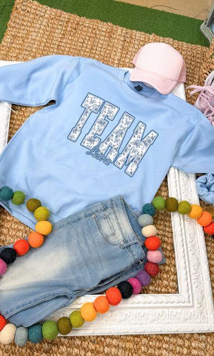 Floral Block Custom Graphic Sweatshirt