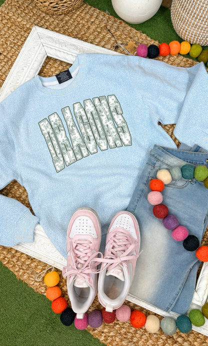 Floral Block Graphic Nantucket Graphic Sweatshirt