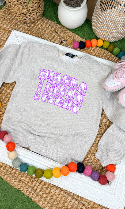 Floral Block Graphic Nantucket Graphic Sweatshirt