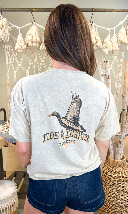 Flying Duck Mineral Washed Graphic Shirt