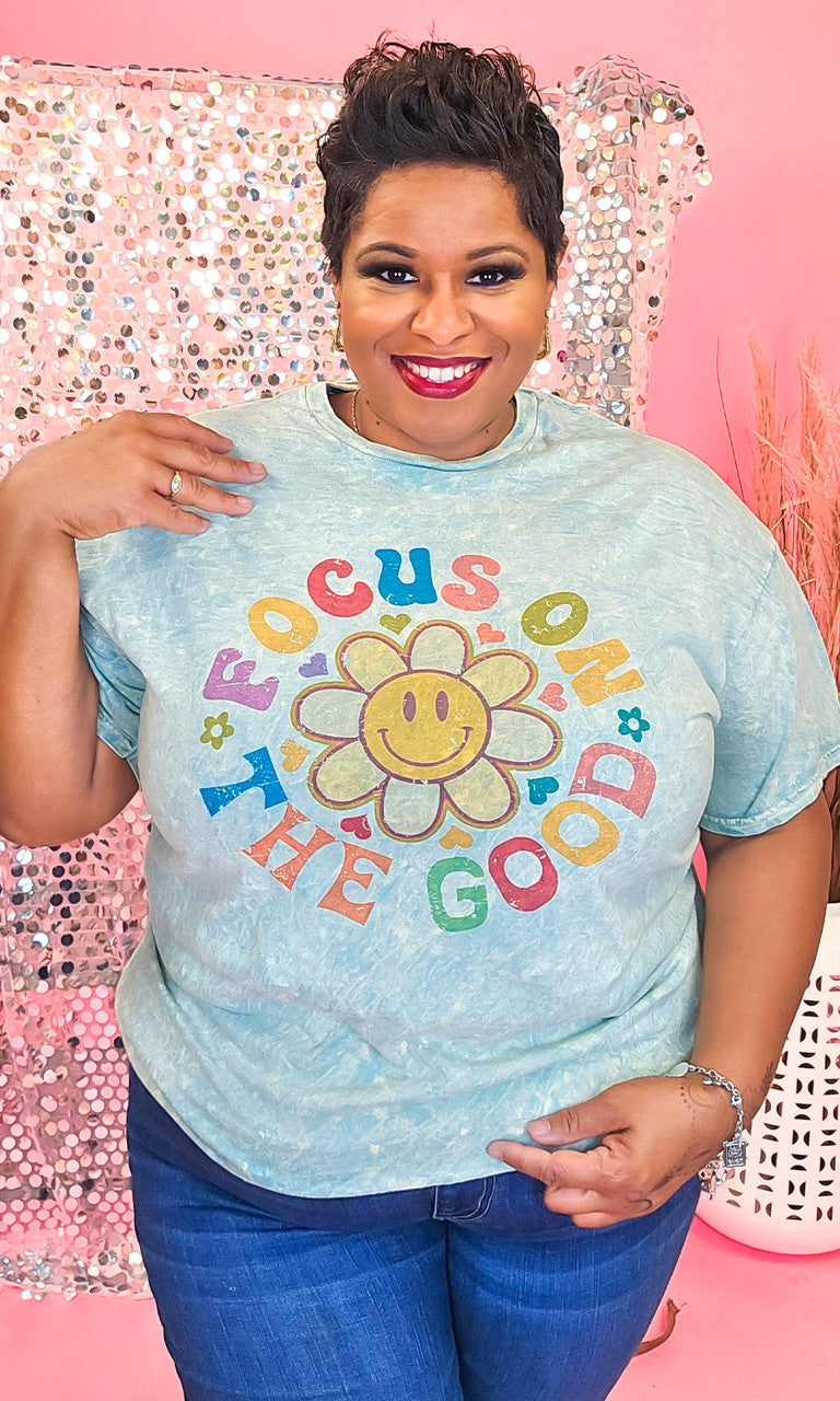 Focus On The Good Mineral Washed Shirt