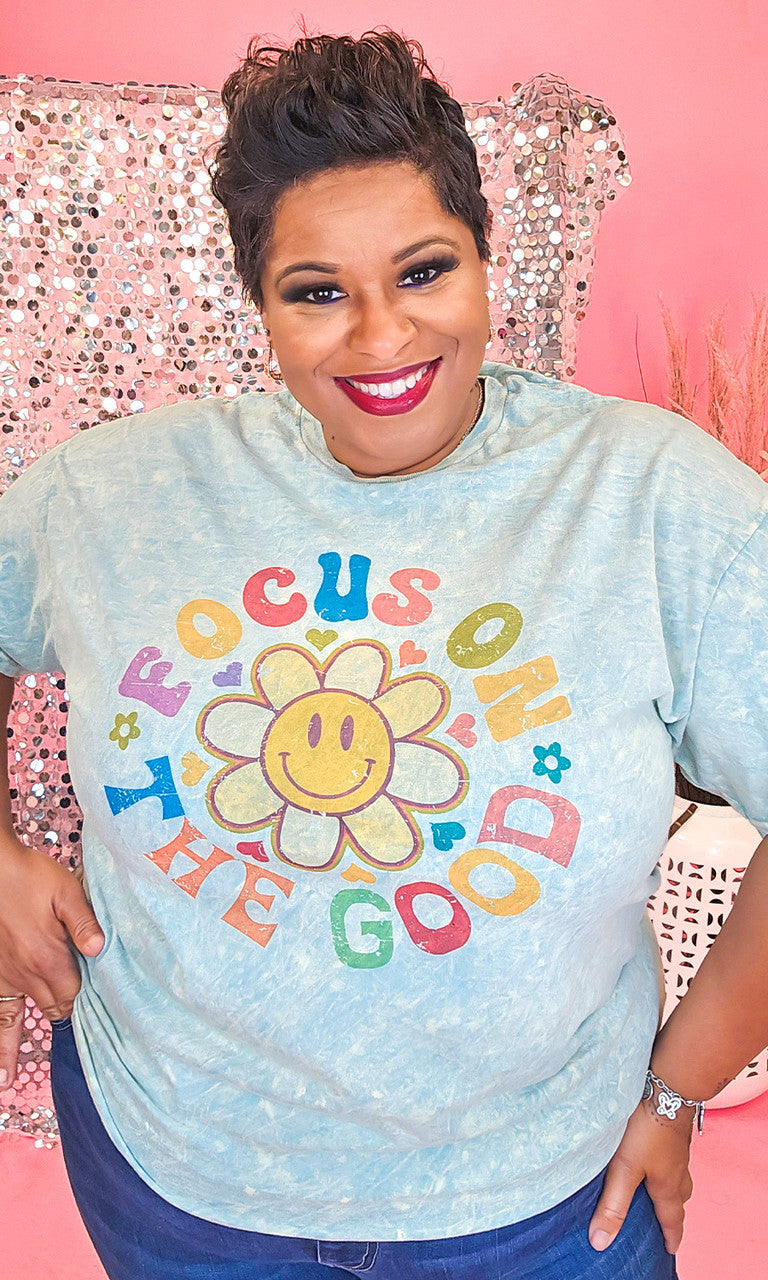 Focus On The Good Mineral Washed Shirt