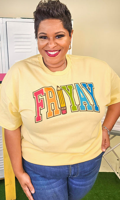 Varsity FRI-Yay Graphic T-Shirt