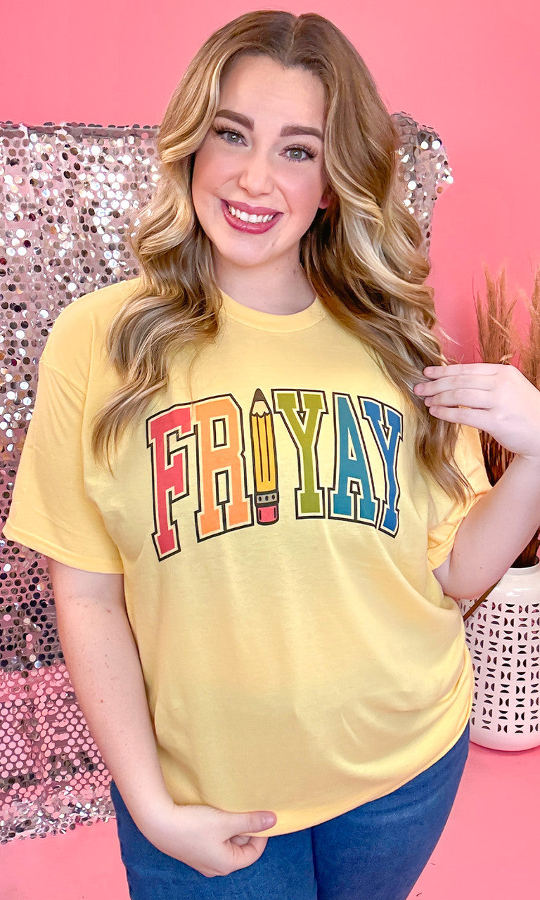 Varsity FRI-Yay Graphic T-Shirt