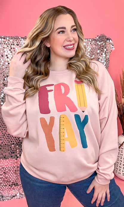 Fri-Yay Ruler Graphic Sweatshirt