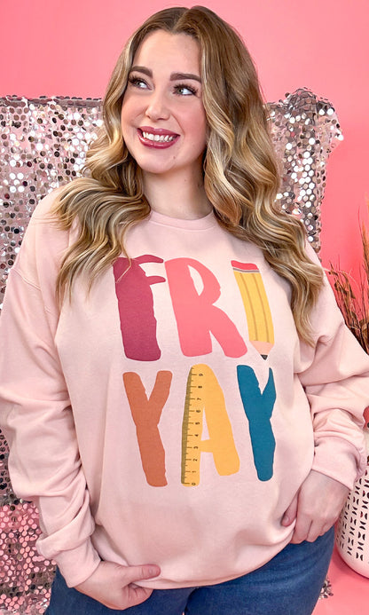 Fri-Yay Ruler Graphic Sweatshirt
