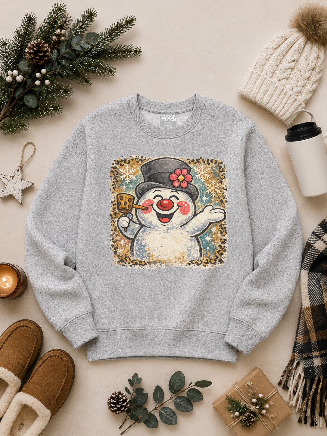 Frosty the Snowman Christmas Graphic Nantucket Sweatshirt