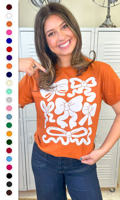 Funky Bows Graphic T-Shirt