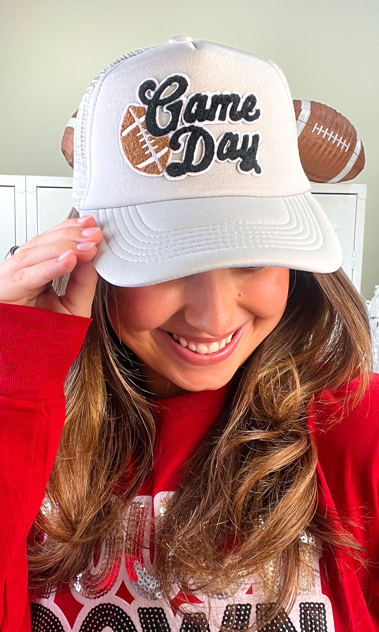 Game Day Chenille Trucker Hat