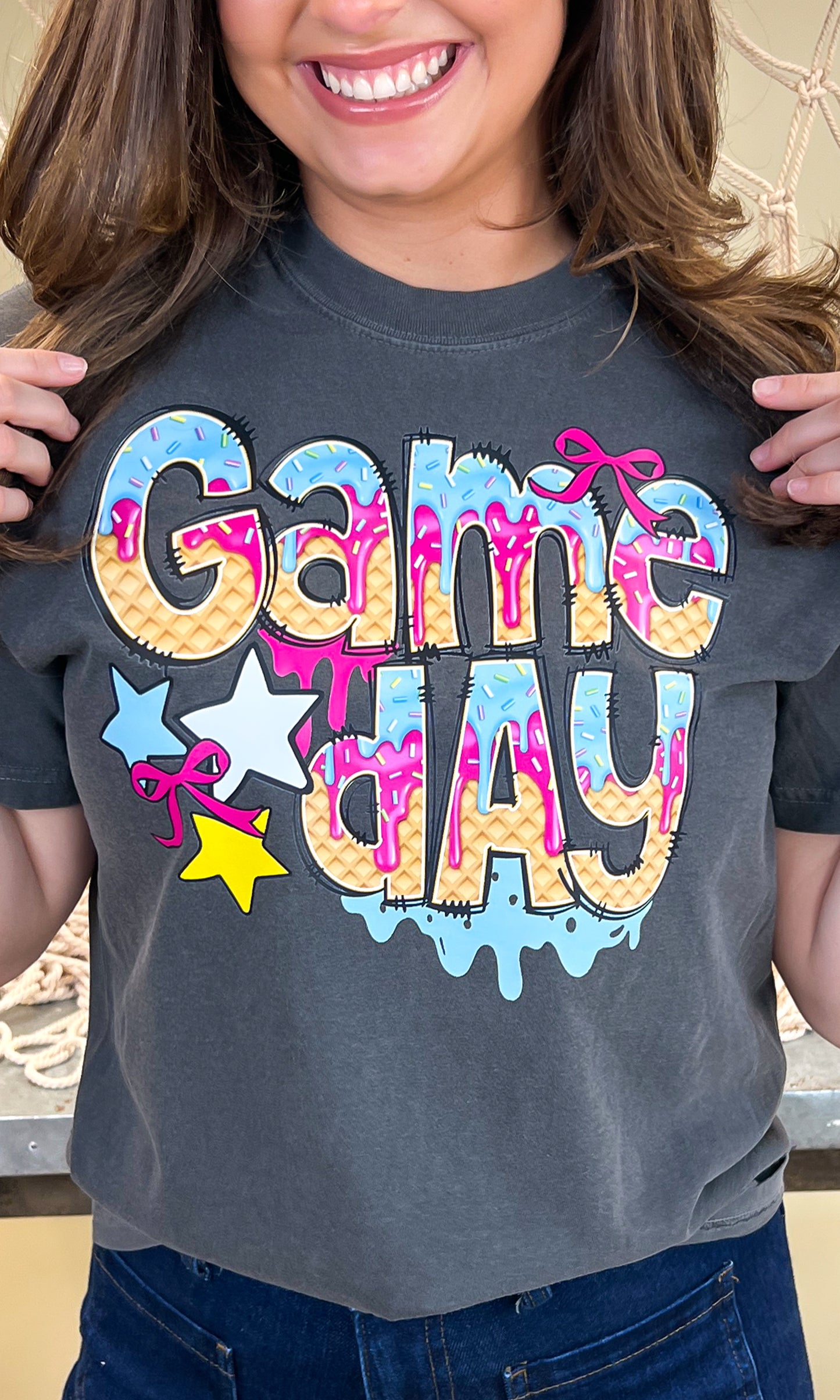 Game Day Drip Comfort Color Graphic T-Shirt