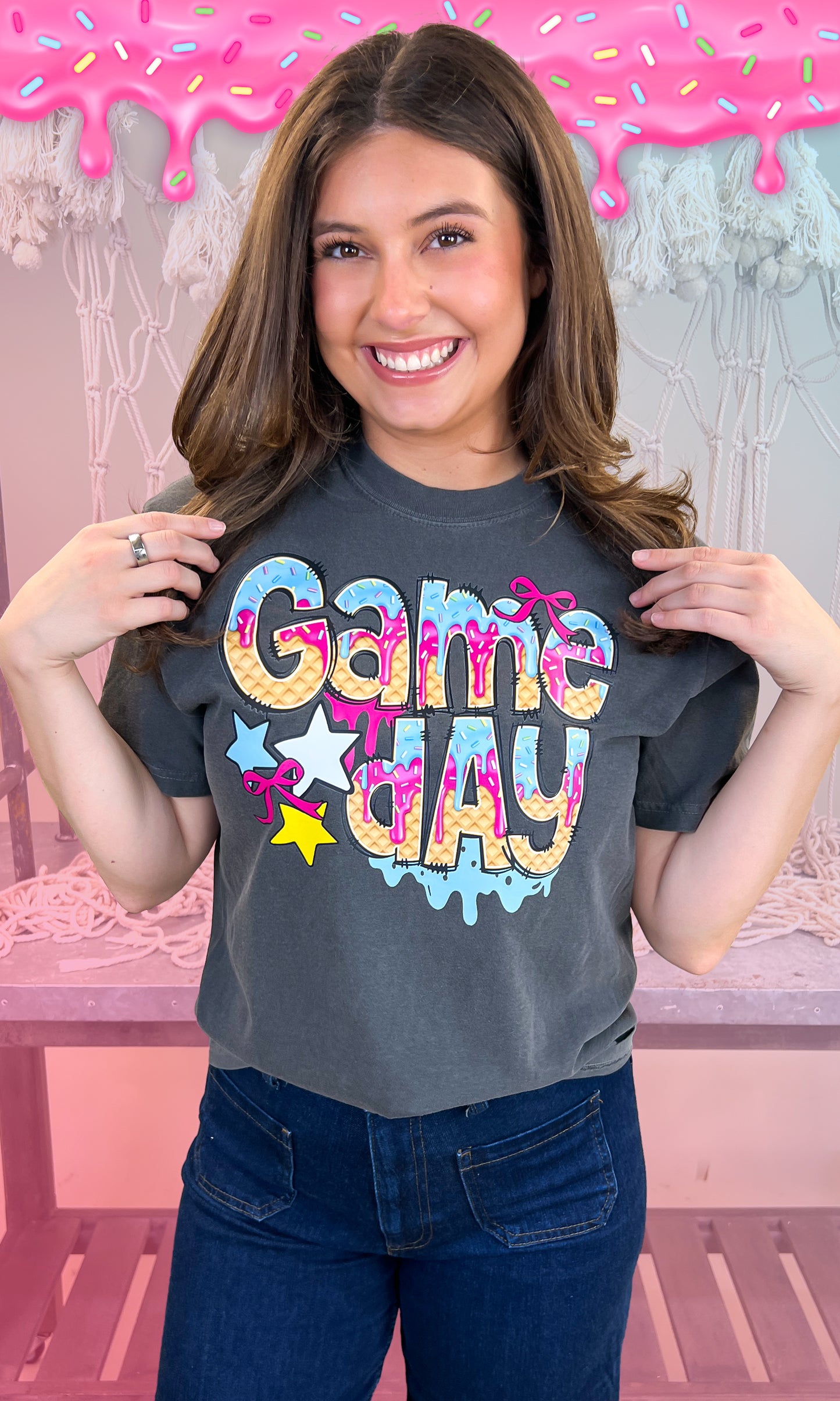 Game Day Drip Comfort Color Graphic T-Shirt