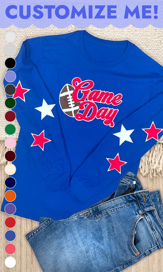 Game Day Chenille Long Sleeve Graphic T-Shirt