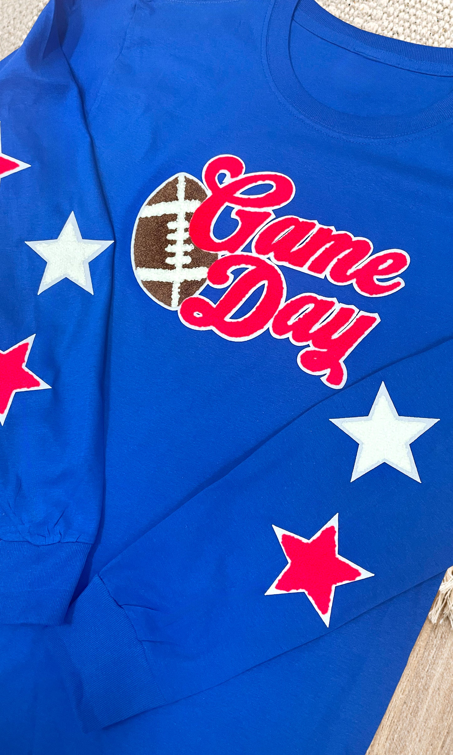 Game Day Chenille Long Sleeve Graphic T-Shirt