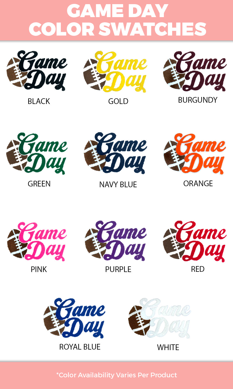 Game Day Chenille Long Sleeve Graphic T-Shirt