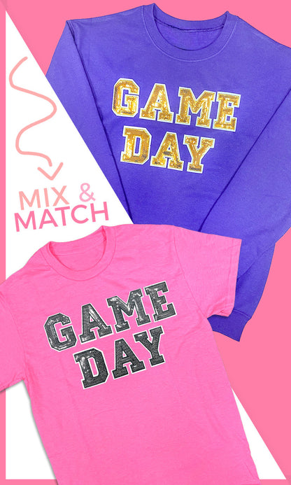 Game Day Sequin Graphic T-Shirt