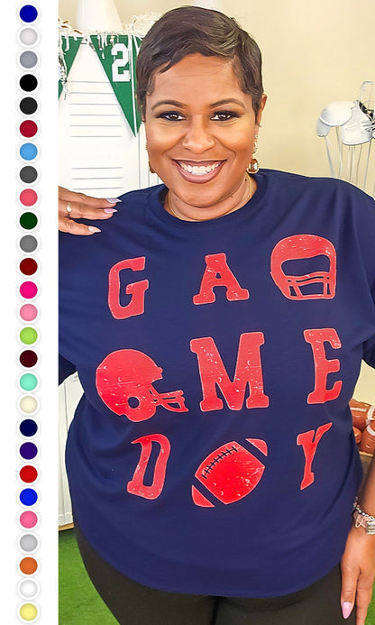 Game Day Football Typography Graphic Shirt