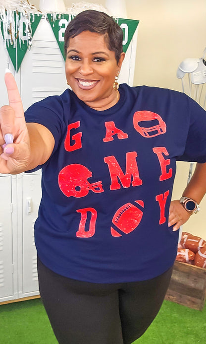 Game Day Football Typography Graphic Shirt