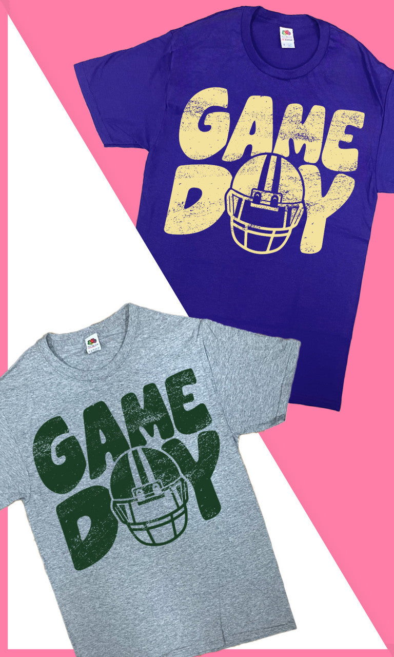 Game Day Football Helmet Graphic Shirt