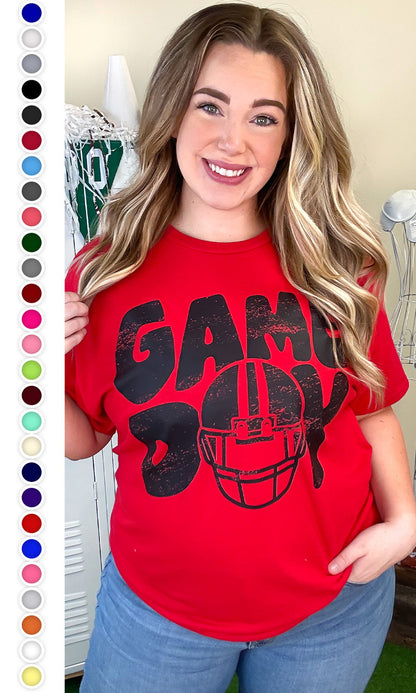 Game Day Football Helmet Graphic Shirt