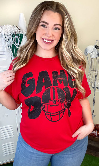 Game Day Football Helmet Graphic Shirt