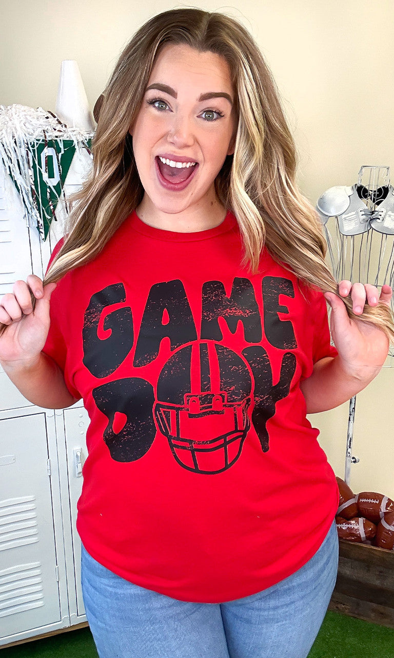 Game Day Football Helmet Graphic Shirt