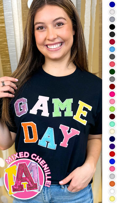 Game Day Sequin Funky Mix Graphic T-Shirt