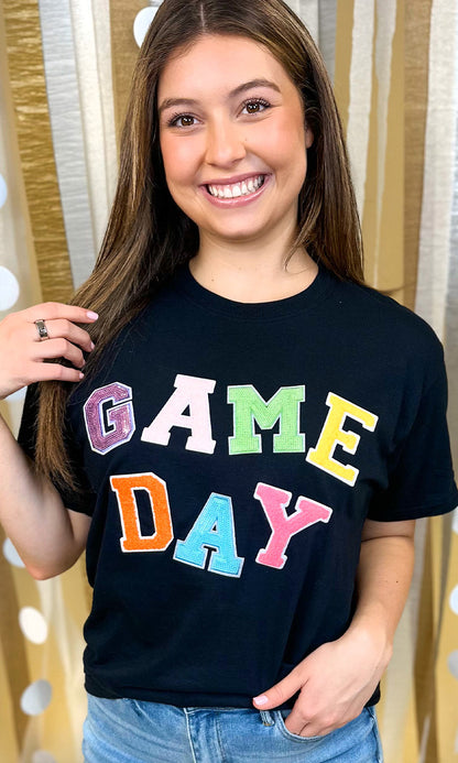 Game Day Sequin Funky Mix Graphic T-Shirt