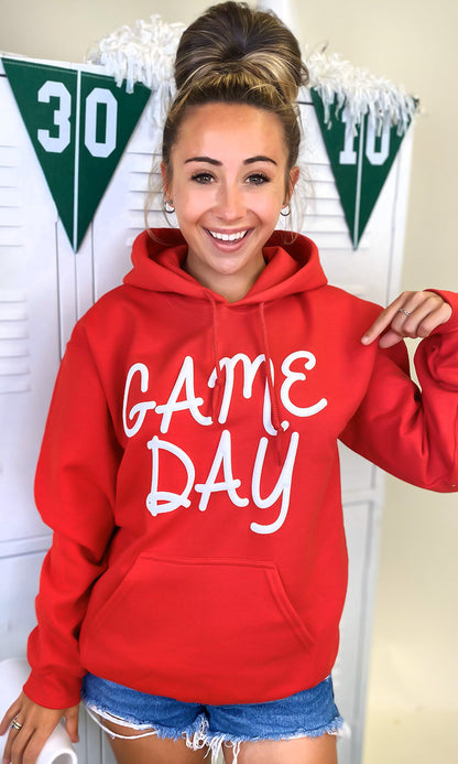 Game Day Script Puff Graphic Hoodie