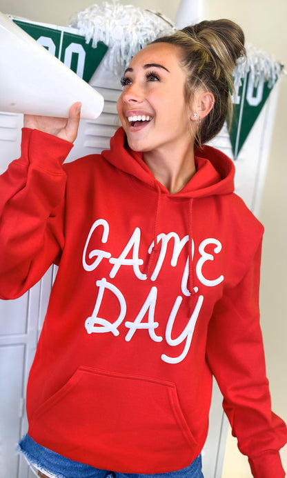 Game Day Script Puff Graphic Hoodie