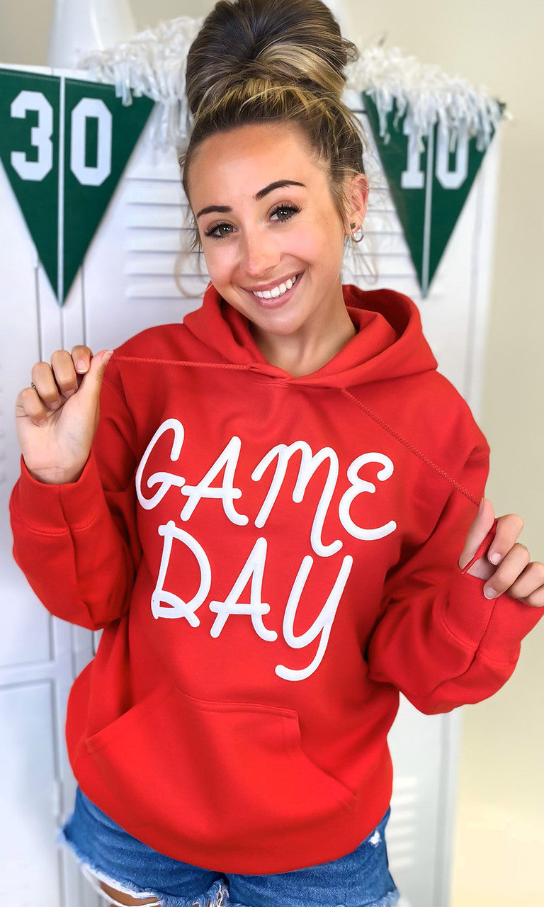 Game Day Script Puff Graphic Hoodie