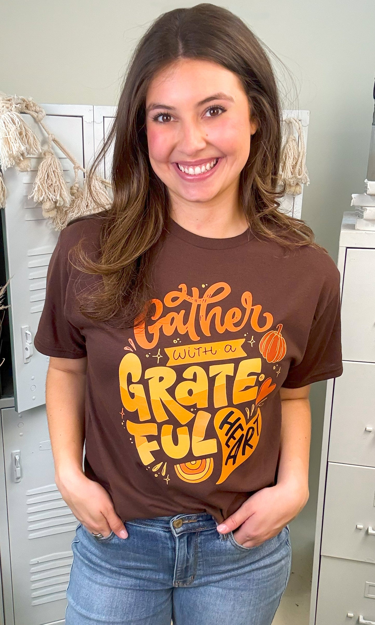 Gather with a Grateful Heart Graphic Shirt