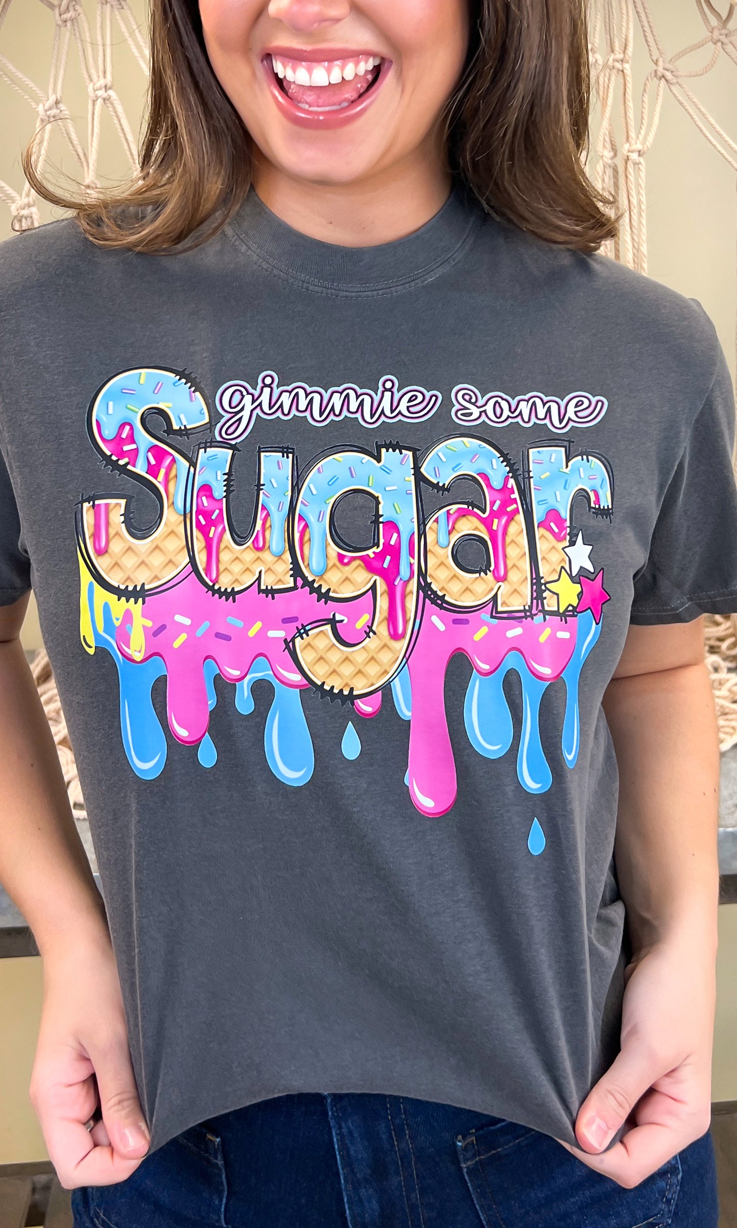 Gimmie Some Sugar Drip Comfort Color Graphic T-Shirt