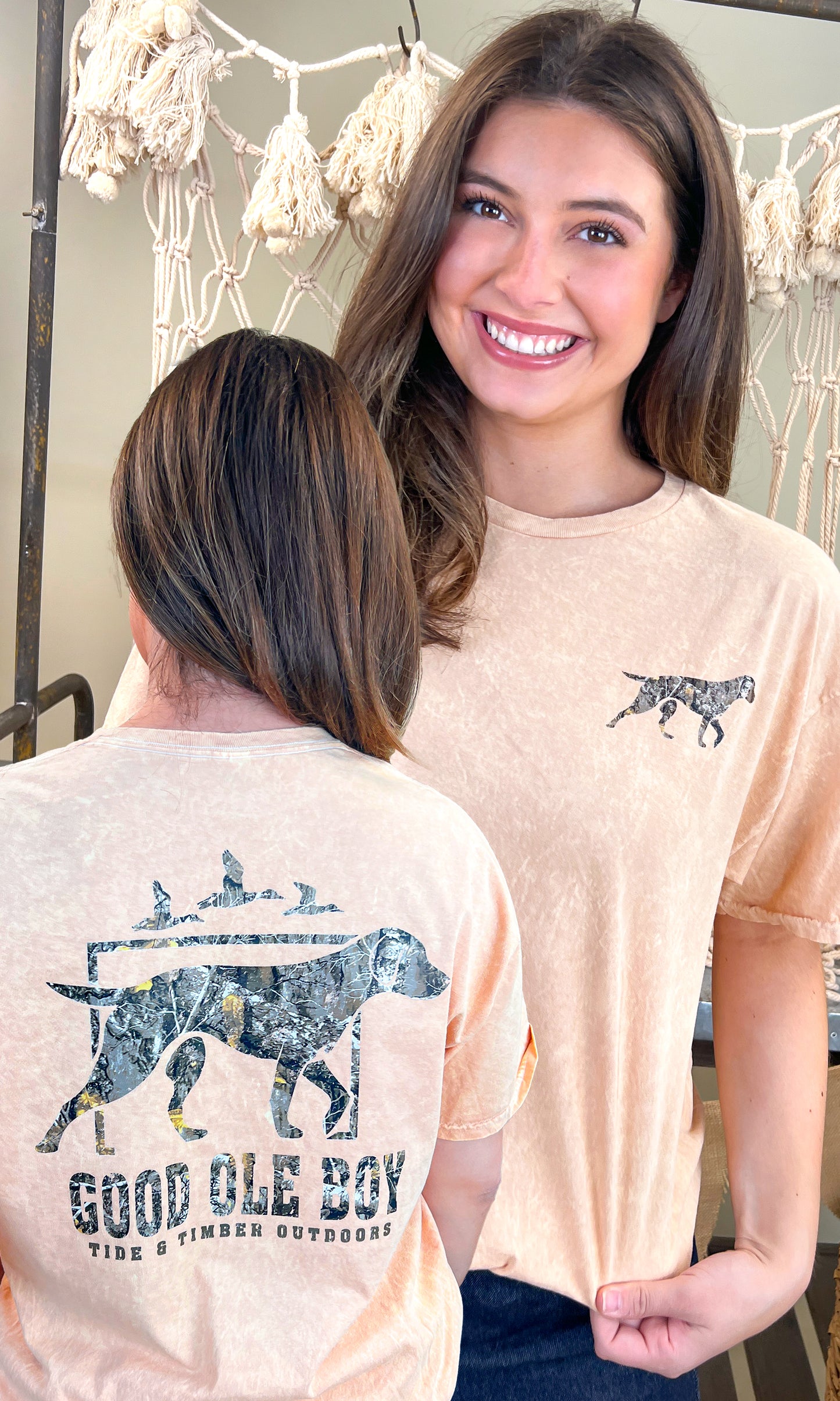 Good Ole Boy Camo Mineral Washed Graphic Shirt