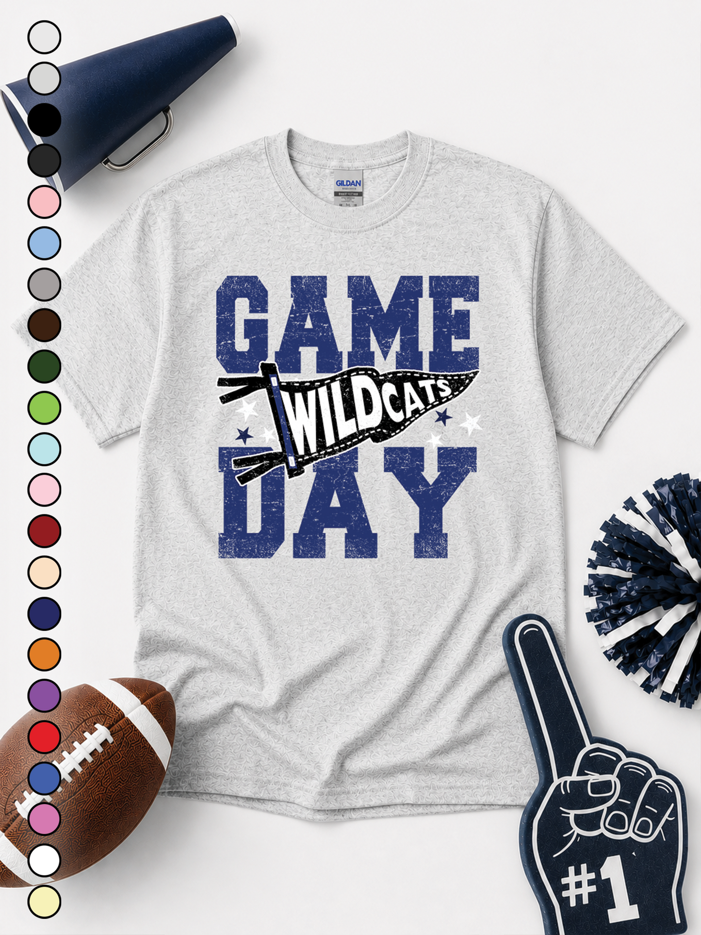 Custom Game Day Pennant Graphic T-Shirt