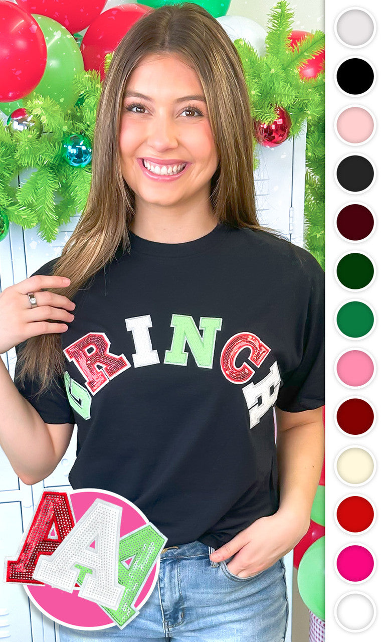 Grinch Sequin Graphic T-Shirt