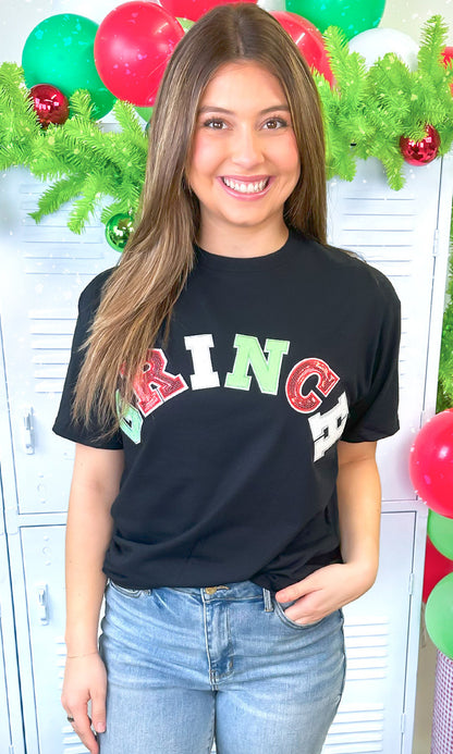 Grinch Sequin Graphic T-Shirt