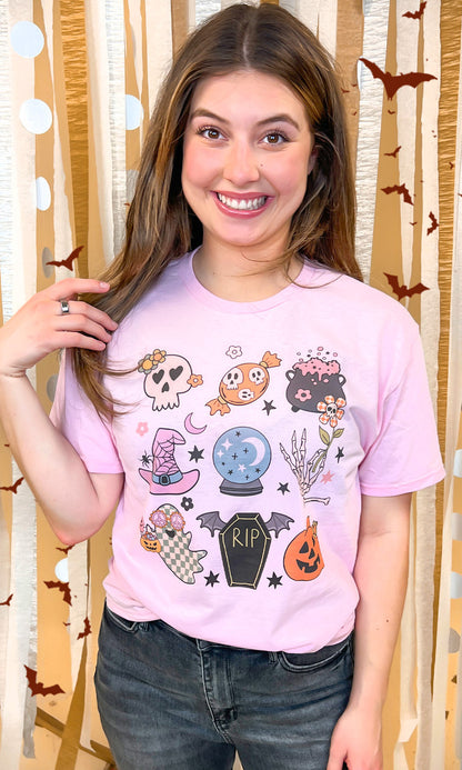 Halloween Icons Graphic T-Shirt