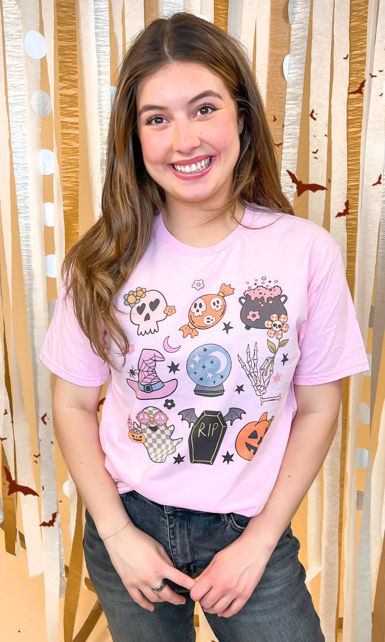Halloween Icons Graphic T-Shirt