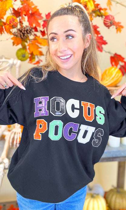 Hocus Pocus Halloween Sequin Graphic Sweatshirt