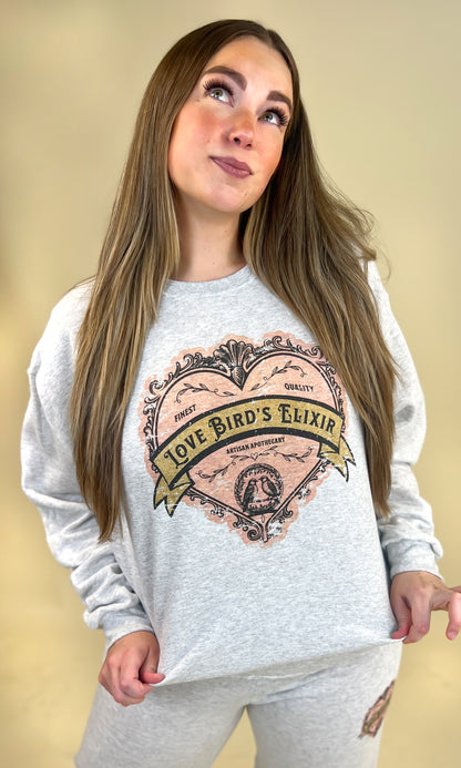 Holiday Vintage Label Graphic Sweatshirt