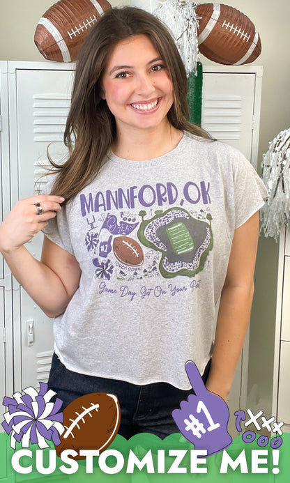 Hometown Mascots Edgy Graphic Shirt