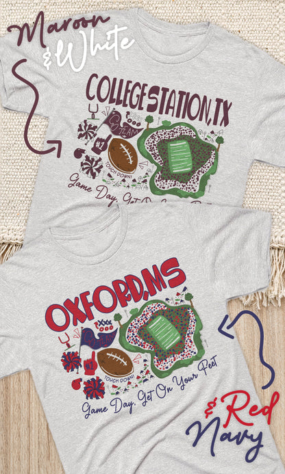 Hometown Mascots Edgy Graphic Shirt