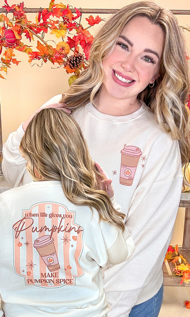 Hot Coffee Pumpkin Spice Graphic Sweatshirt