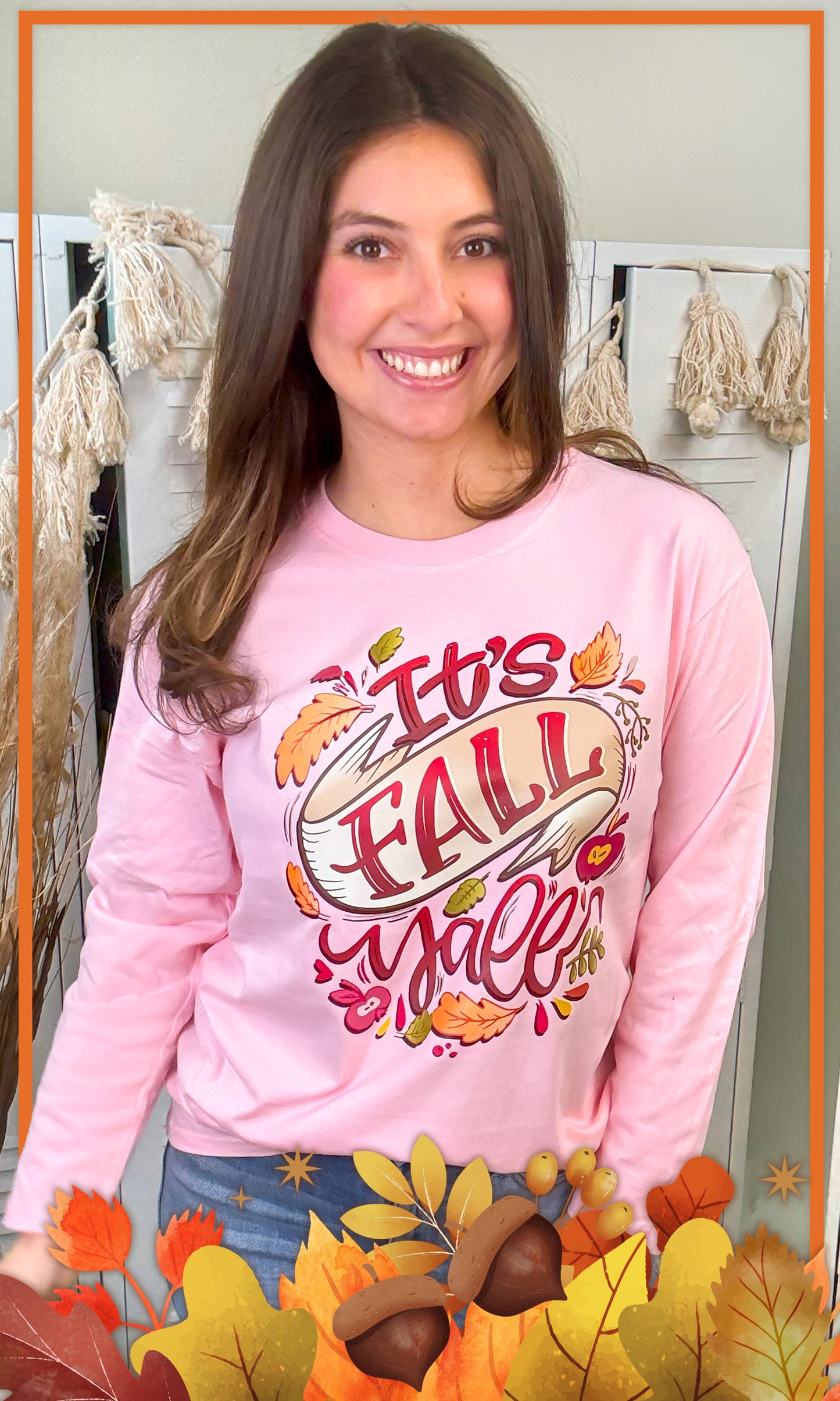 It's Fall Y'all BF Long Sleeve Graphic T-Shirt