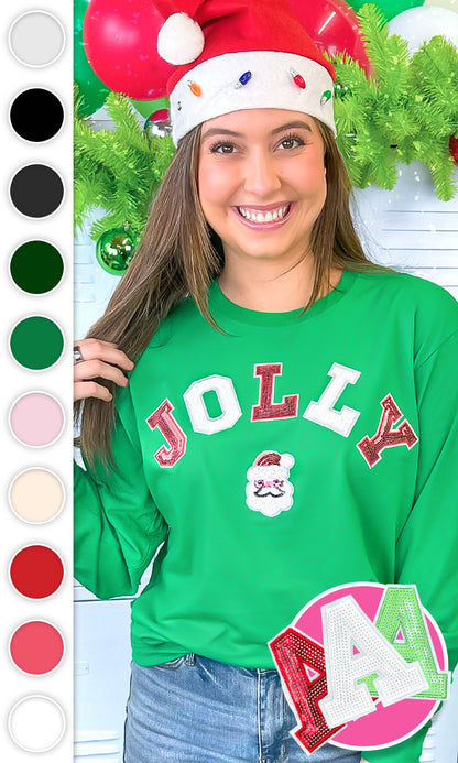 Jolly Sequin Graphic Long Sleeve T-Shirt