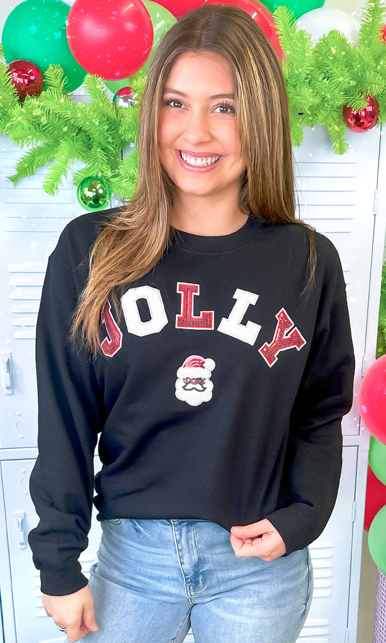 Jolly Sequin Graphic Sweatshirt