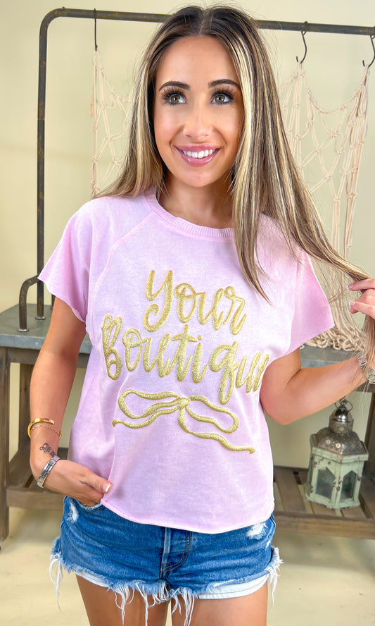 Jumbo Script Custom Puff Edgy Graphic Shirt