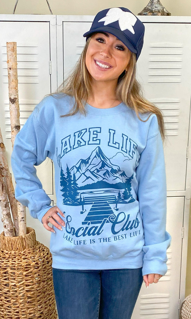 Lake Life Social Club Graphic Sweatshirt
