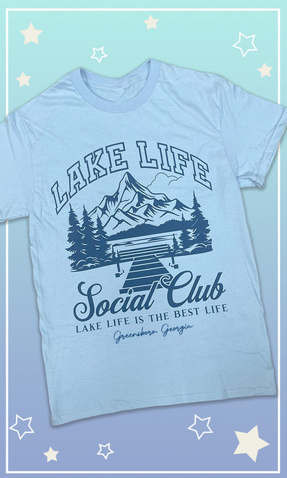 Lake Life Social Club Custom Graphic T-Shirt