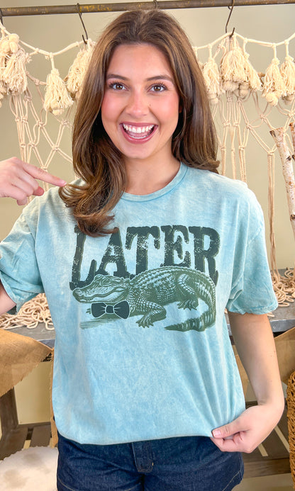 Later Gator Mineral Washed Graphic Shirt
